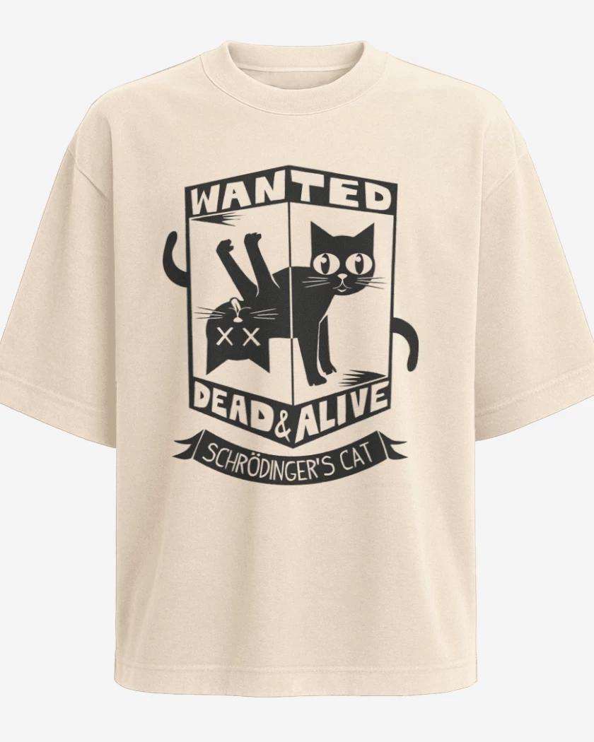 Polera Oversize Wanted cat
