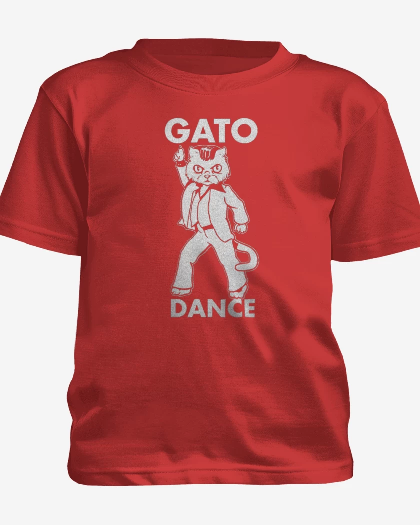Polera de niño Rojo de gato dance