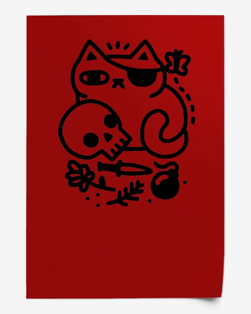 Print gat@ pirata