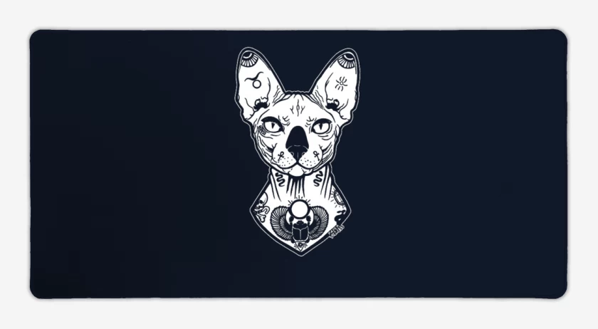 Mouse pad Gamer Azul Marino de Ink cat