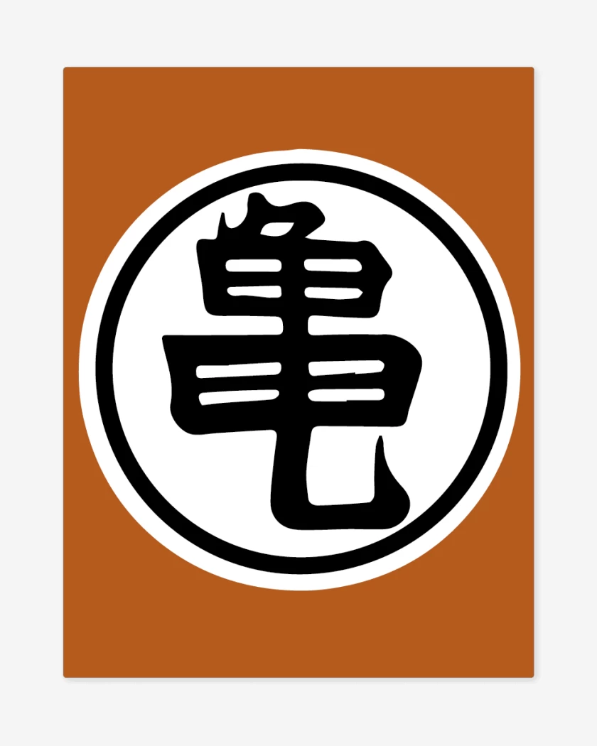 Print metalico Naranjo de Kanji
