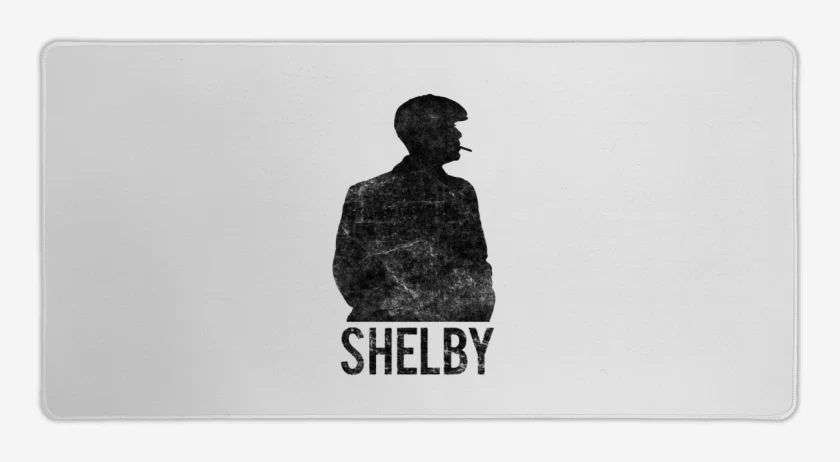 Mouse pad Gamer Blanco de Shelby Peaky Blinders