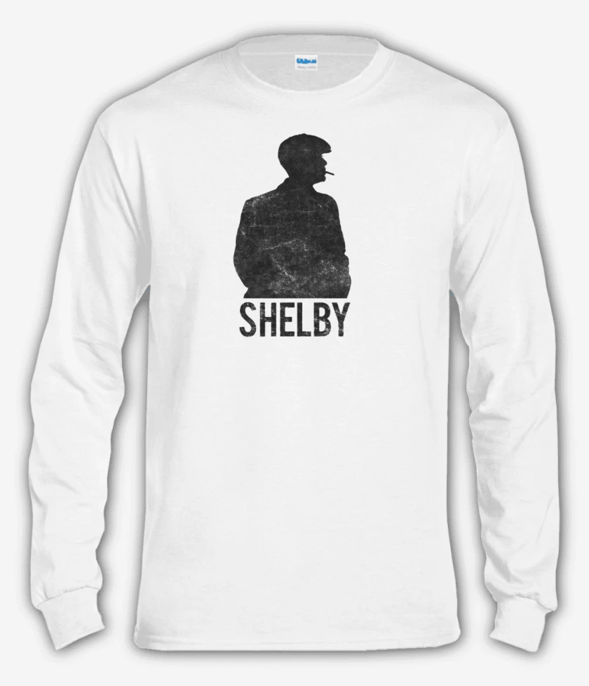 Polera manga larga Blanco de Shelby Peaky Blinders