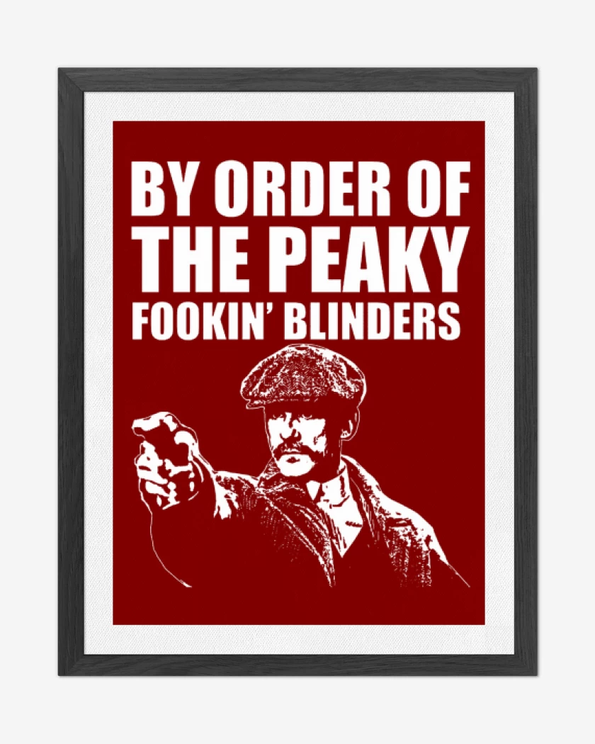 Cuadro decorativo Rojo de By order of the peaky blinders