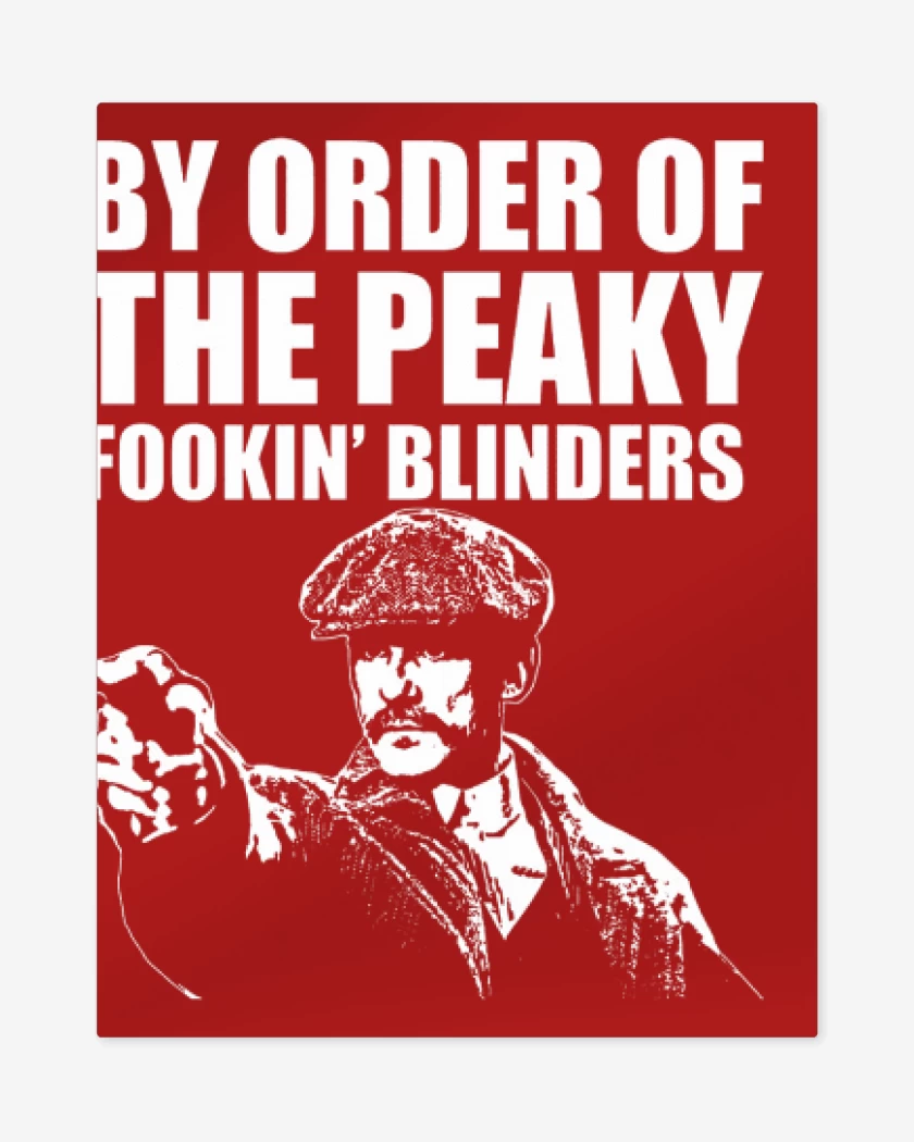 Print metalico Rojo de By order of the peaky blinders