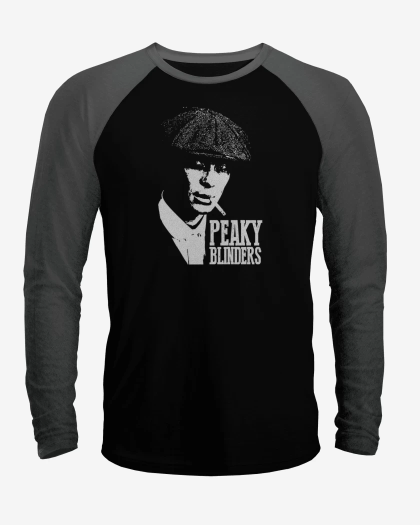 Polera Raglan Negro / Negro Heather de Peaky blinders