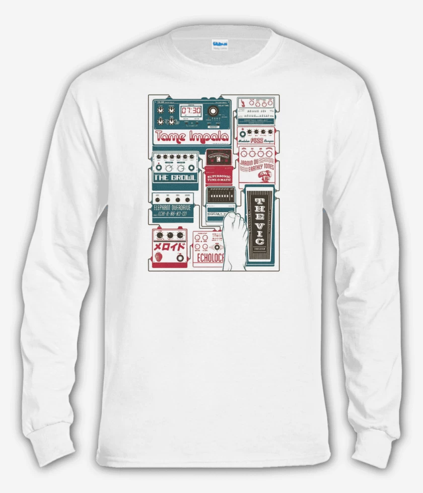 Polera manga larga Blanco de Tame Impala 2