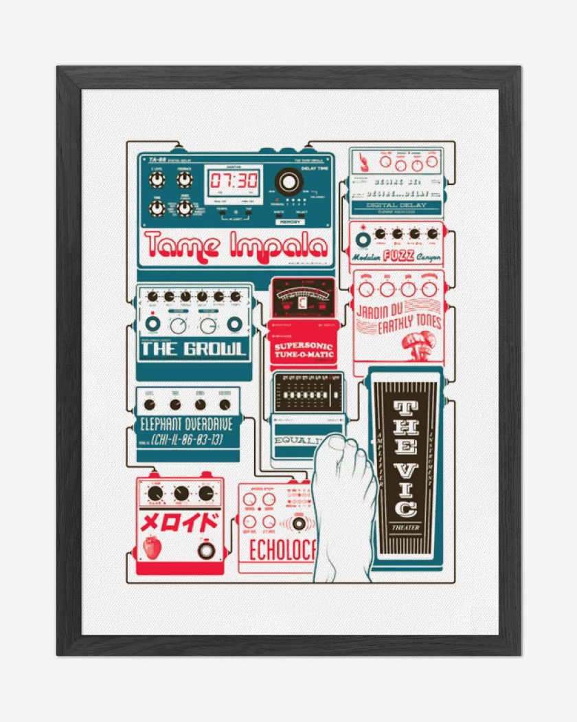 Cuadro decorativo Blanco de Tame Impala 2