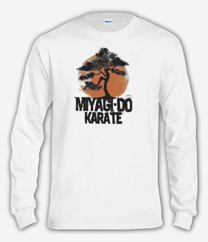 Polera manga larga Blanco de MIYAGI DO KARATE 