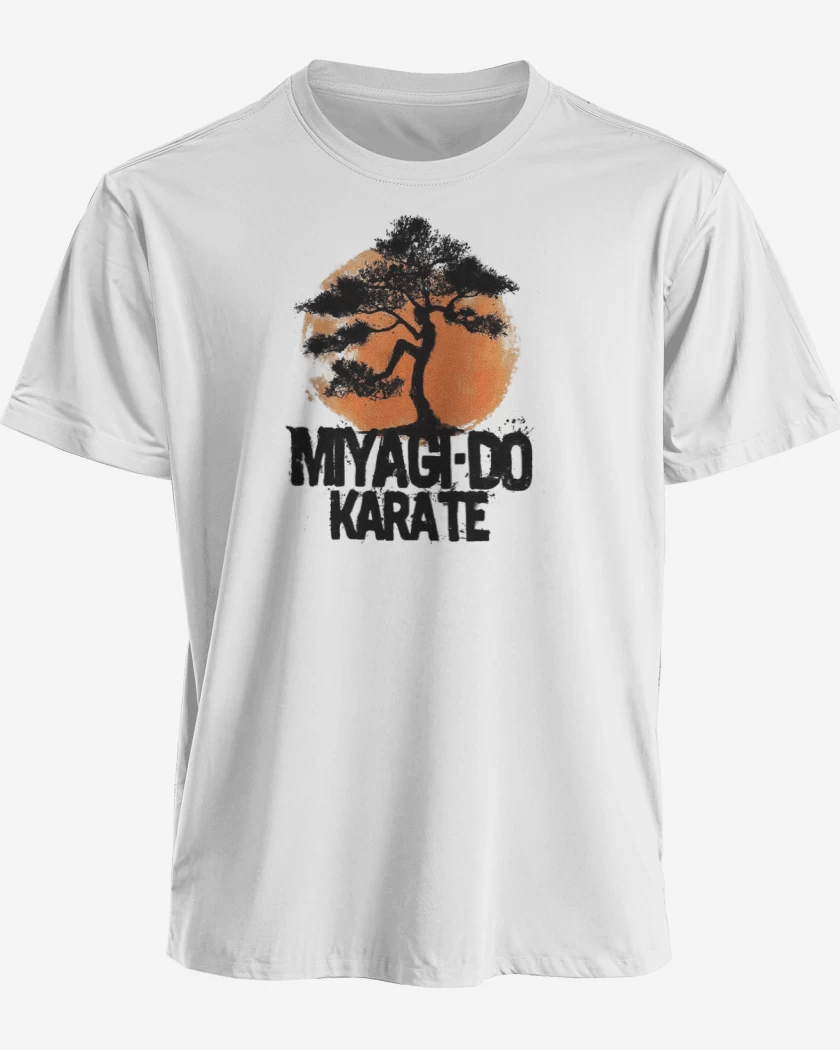 Polera premium Blanco de MIYAGI DO KARATE 