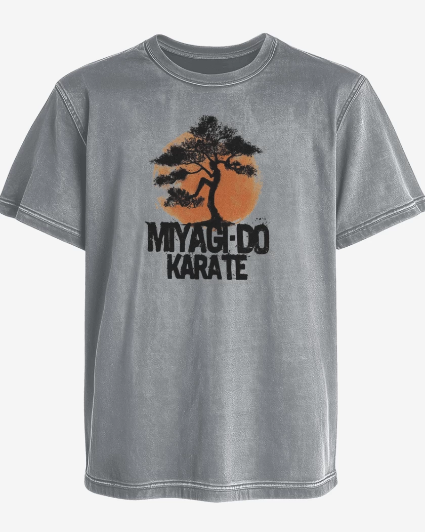 Polera desgastada Gris Melange de MIYAGI DO KARATE 