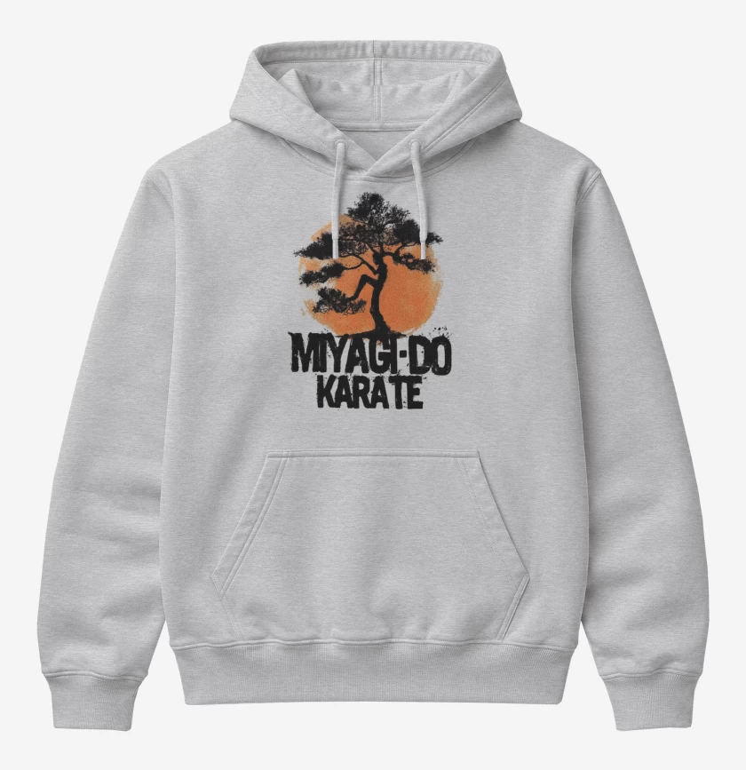 Poleron Canguro básico Gris Melange de MIYAGI DO KARATE 