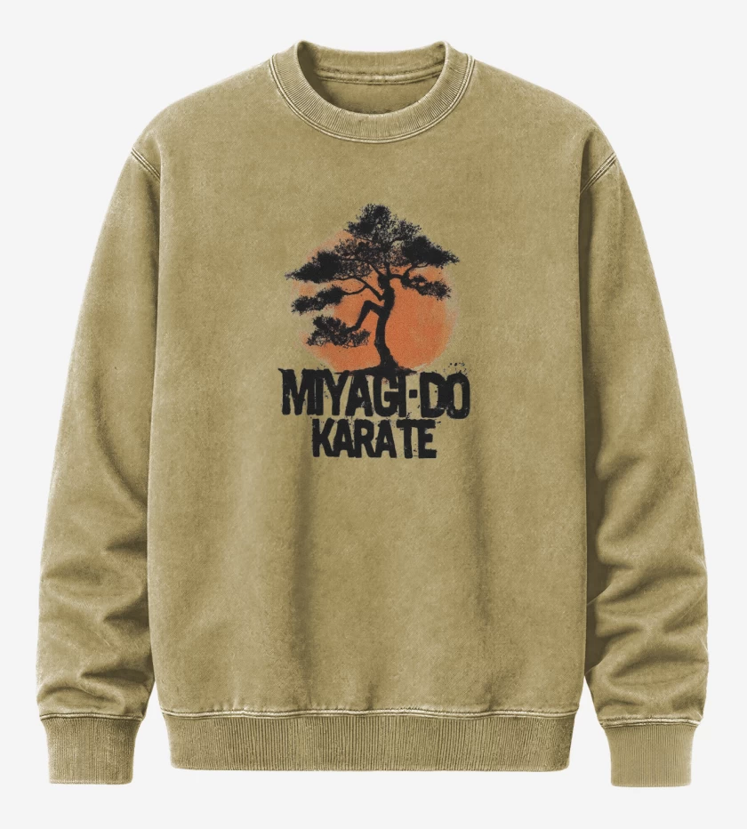 Poleron Polo Acid Wash Beige de MIYAGI DO KARATE 