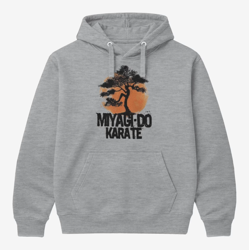 Polerón Canguro Gris Melange de MIYAGI DO KARATE 