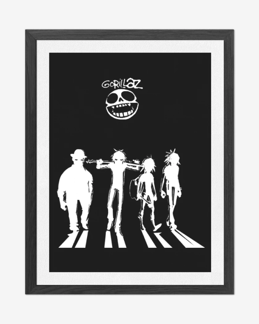 Cuadro decorativo Gorillaz naranja mecanica