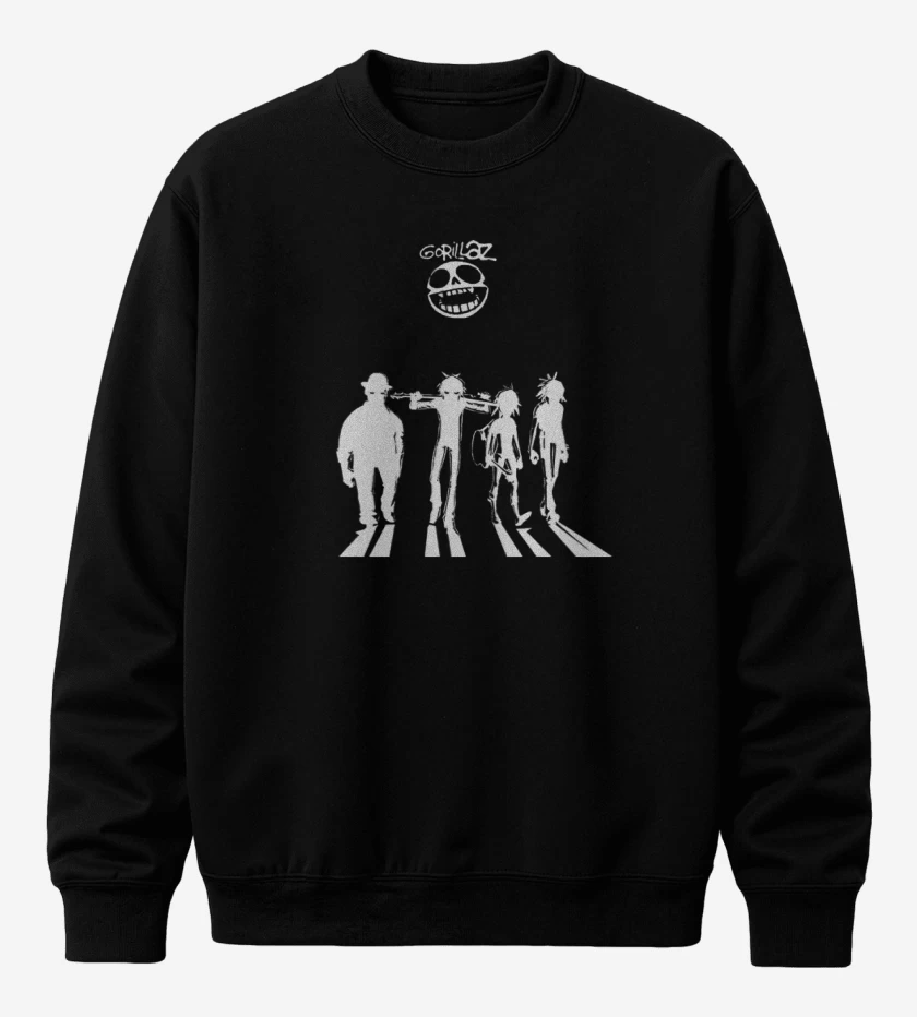 Poleron polo Gorillaz naranja mecanica