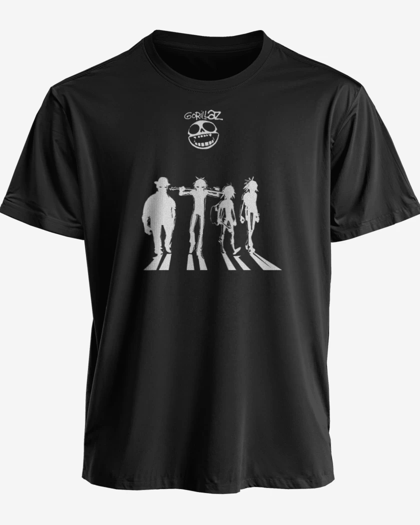 Polera premium Gorillaz naranja mecanica