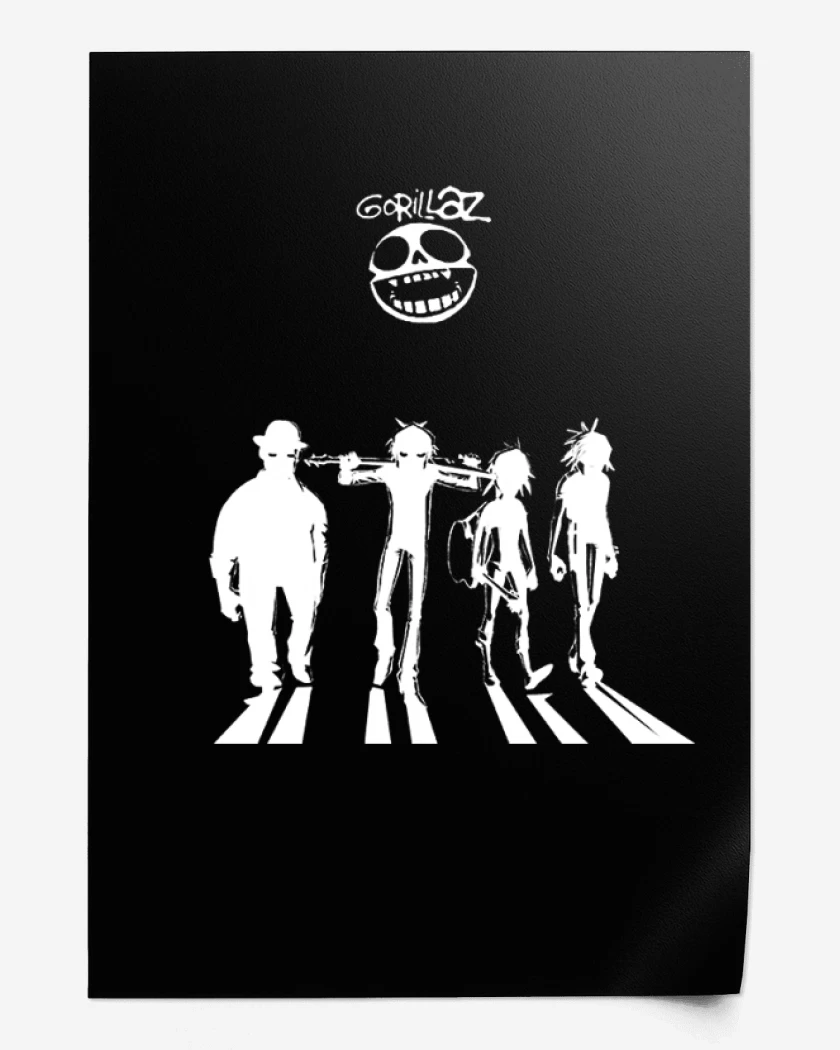 Print Gorillaz naranja mecanica