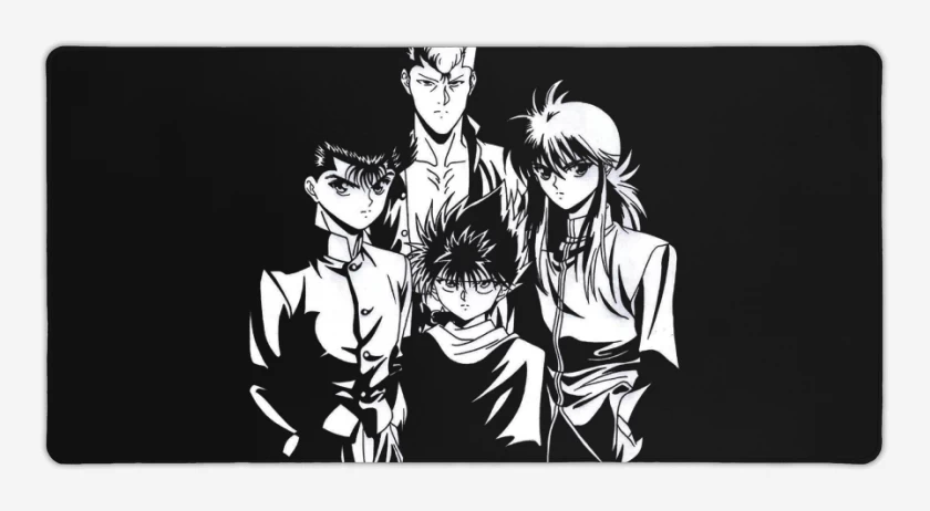 Mouse pad Gamer Negro de yuyu hakusho