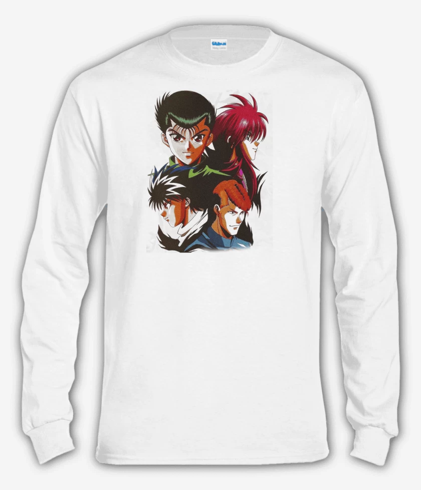 Polera manga larga Blanco de Yuyu hakusho 2