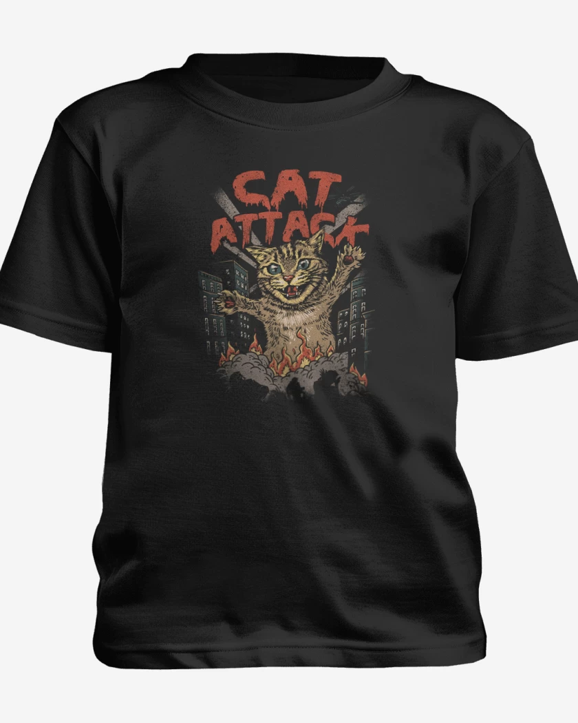 Polera de niño Negro de Cat Attack
