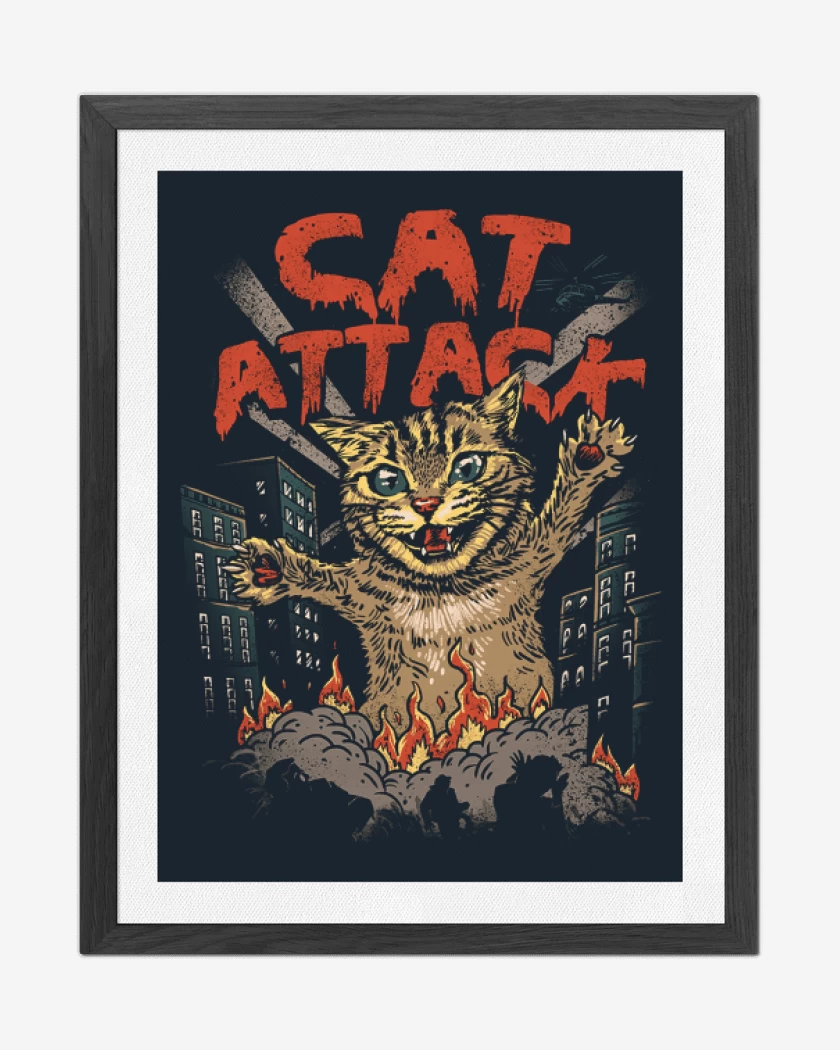 Cuadro decorativo Azul Marino de Cat Attack