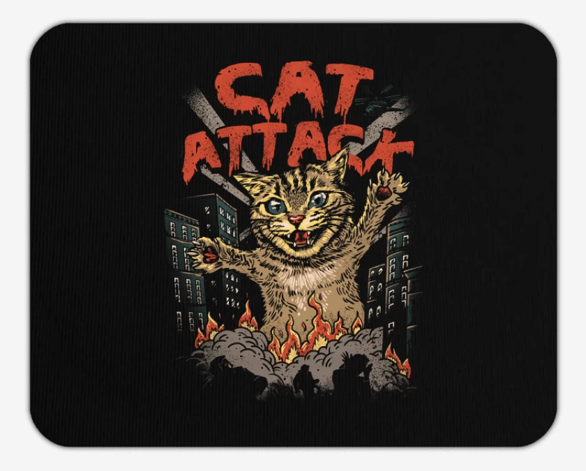 Mousepad Cat Attack