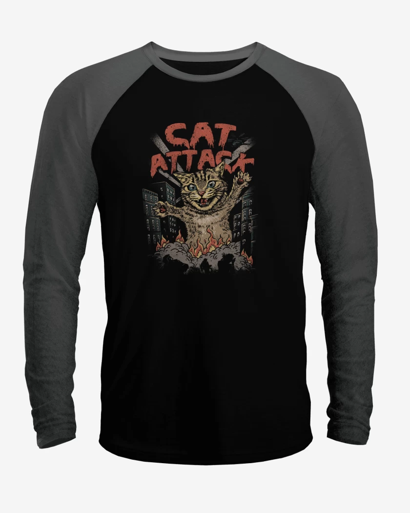 Polera Raglan Cat Attack