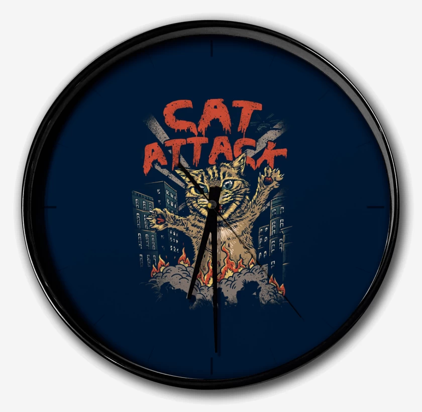 Reloj Azul Marino de Cat Attack