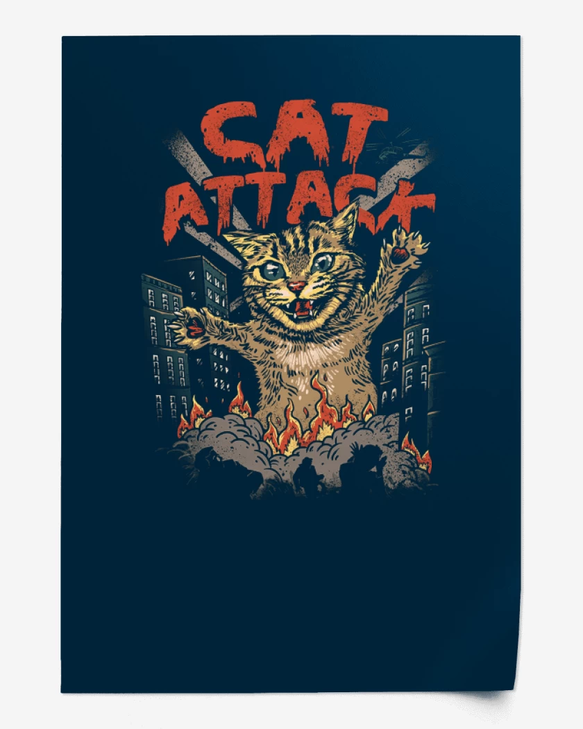 Print Cat Attack