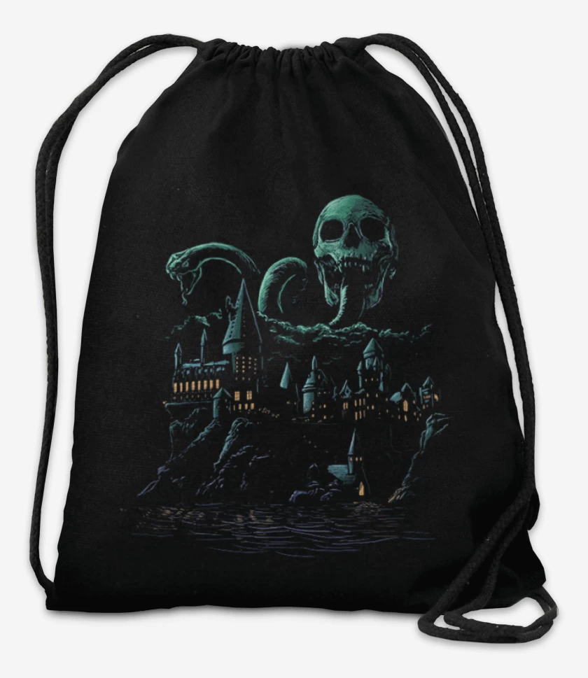 Mochila Negro de Hogtwars Slythering