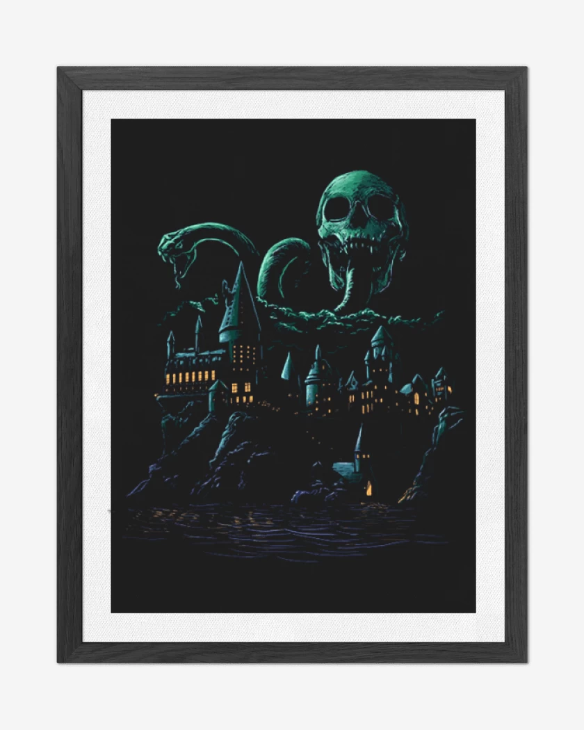 Cuadro decorativo Negro de Hogtwars Slythering