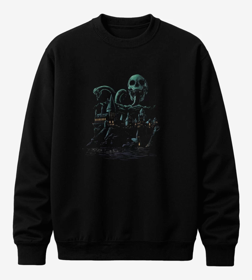 Poleron polo Negro de Hogtwars Slythering