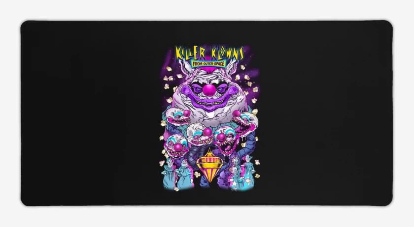 Mouse pad Gamer Negro de Killers Clowns