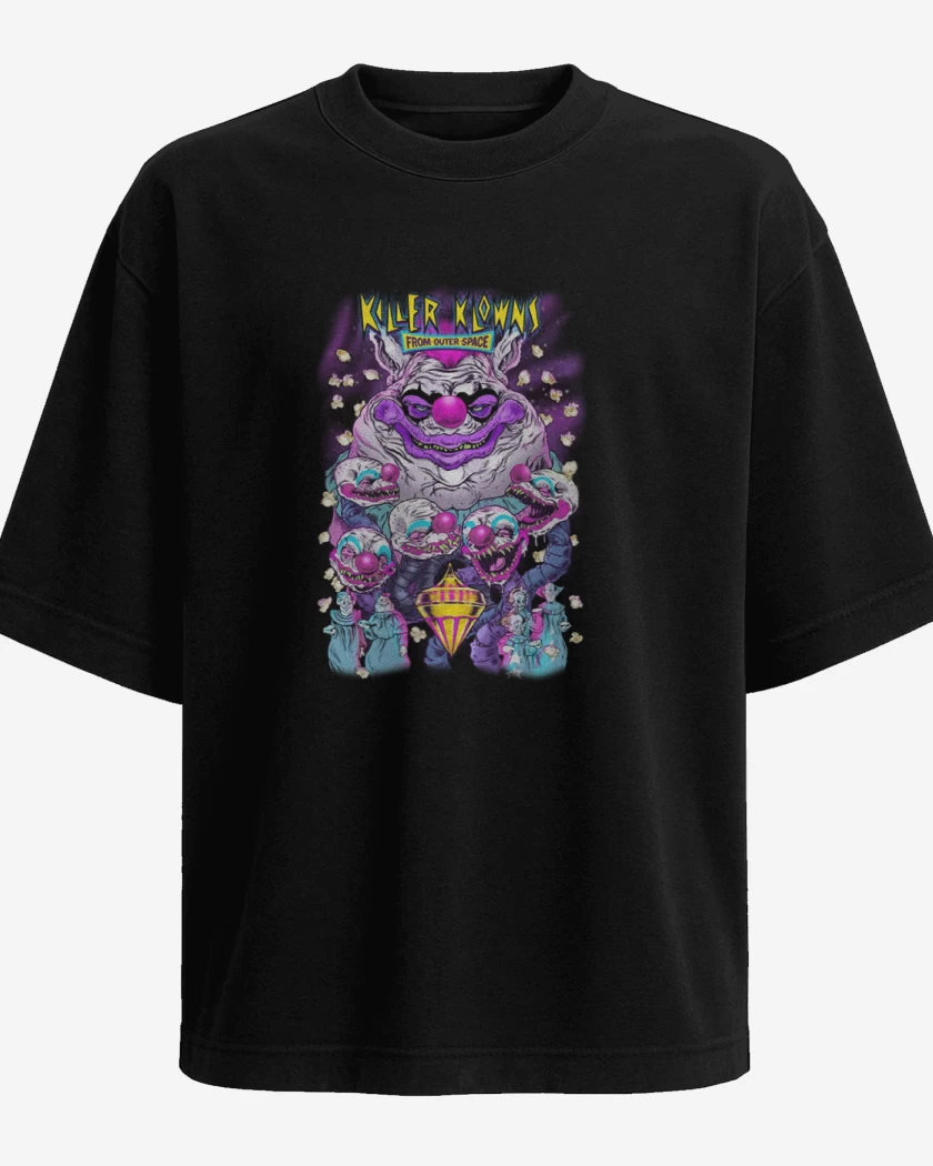 Polera Oversize Negro de Killers Clowns