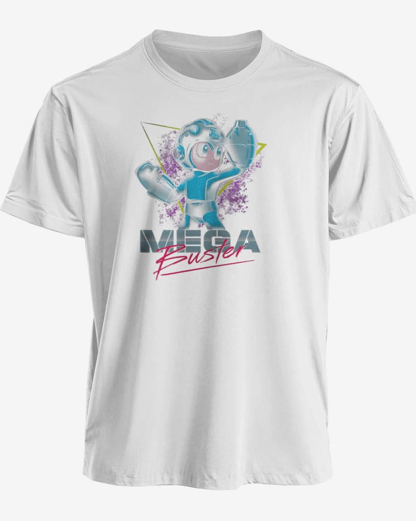Polera premium Blanco de Megaman X 
