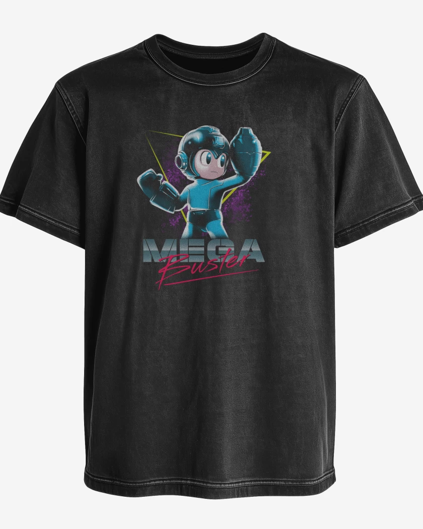 Polera desgastada Megaman X 