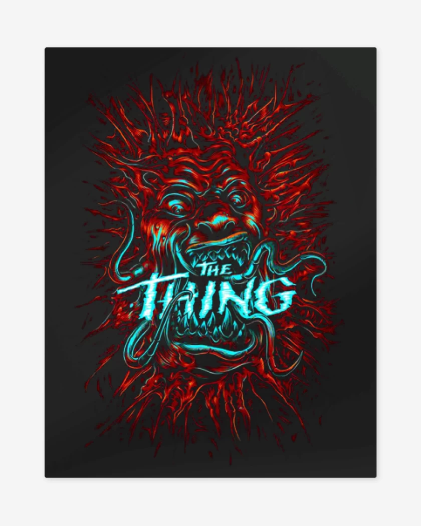 Print metalico Negro de The thing