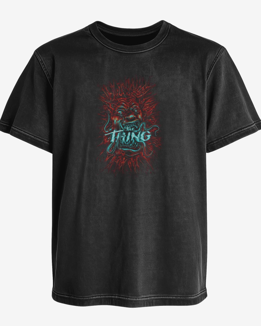 Polera desgastada Negro de The thing