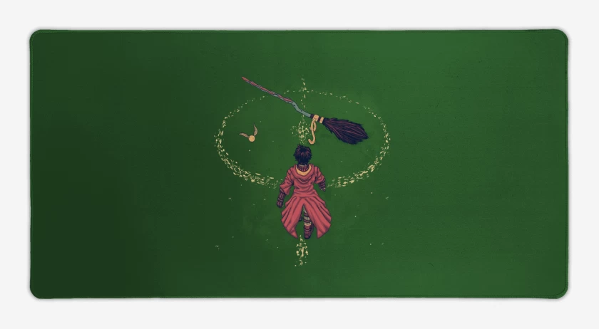 Mouse pad Gamer Verde jade de Harry Potter Quidditch