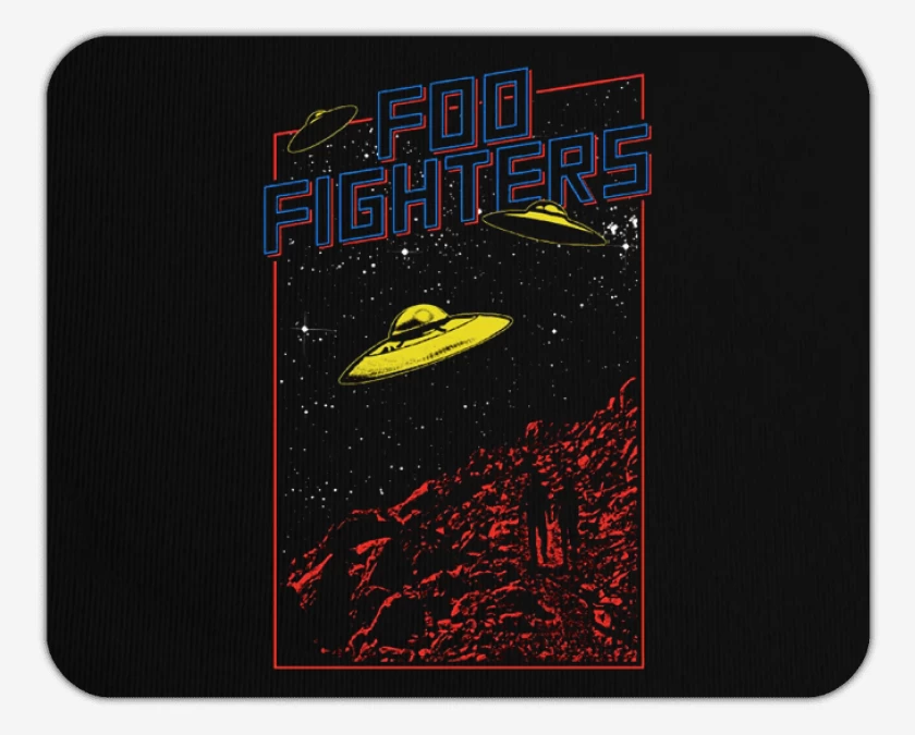 Mousepad Negro de Foo Fighters