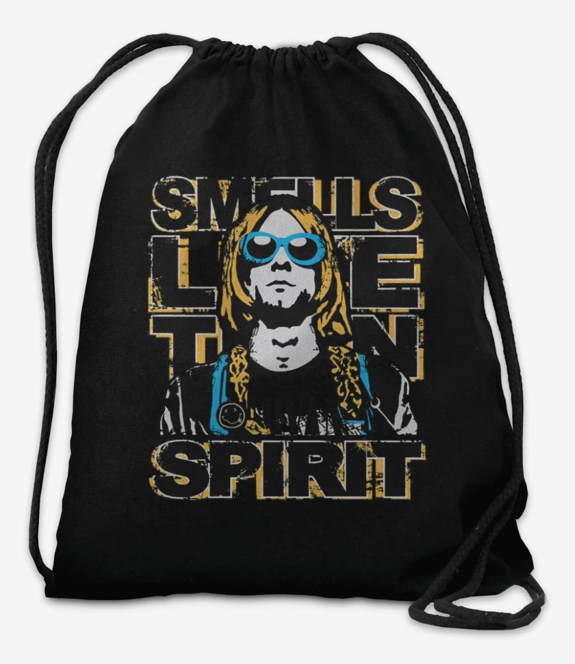 Mochila Negro de Nirvana Kurtco