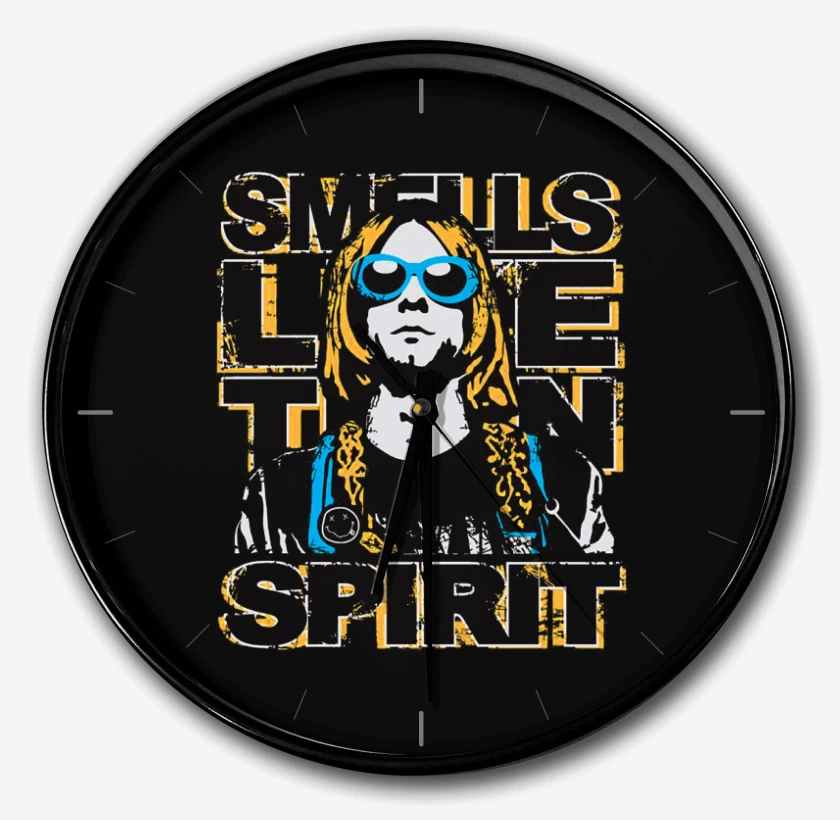 Reloj Negro de Nirvana Kurtco