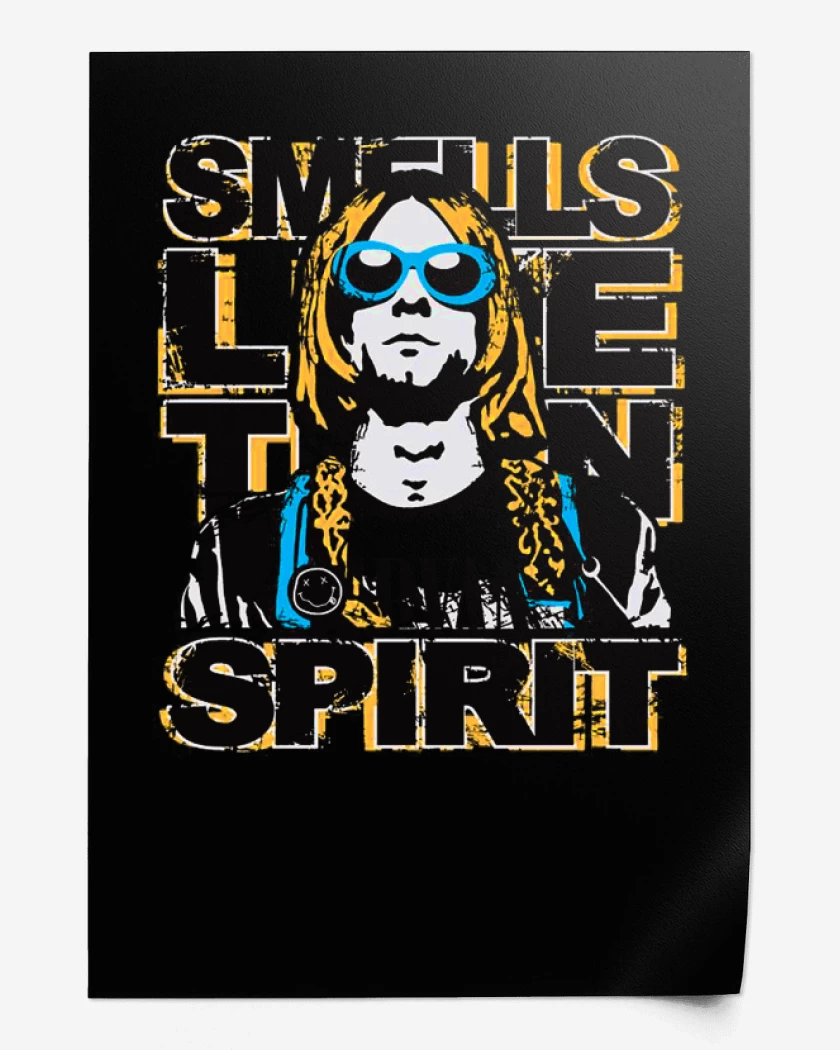 Print Negro de Nirvana Kurtco