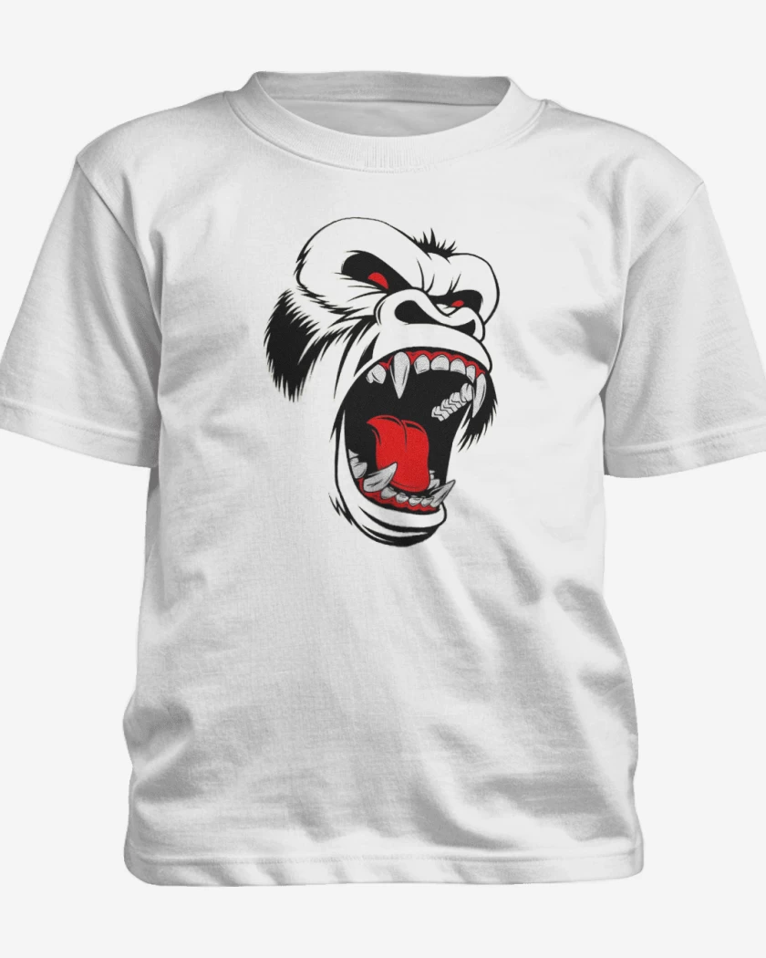 Polera de niño Blanco de Gorila rabioso