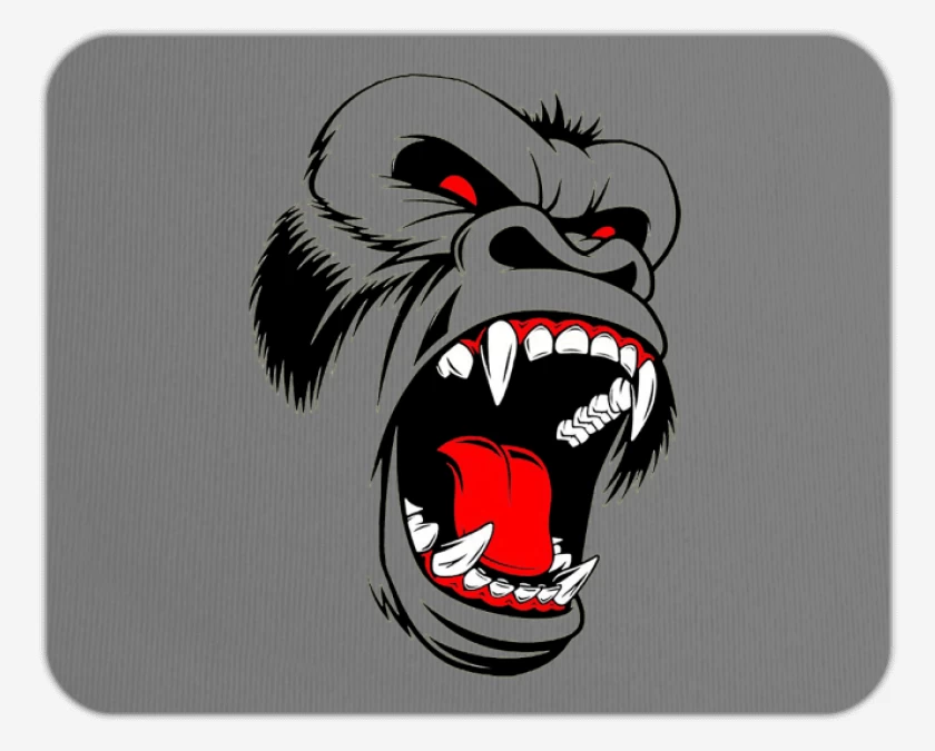 Mousepad Gorila rabioso