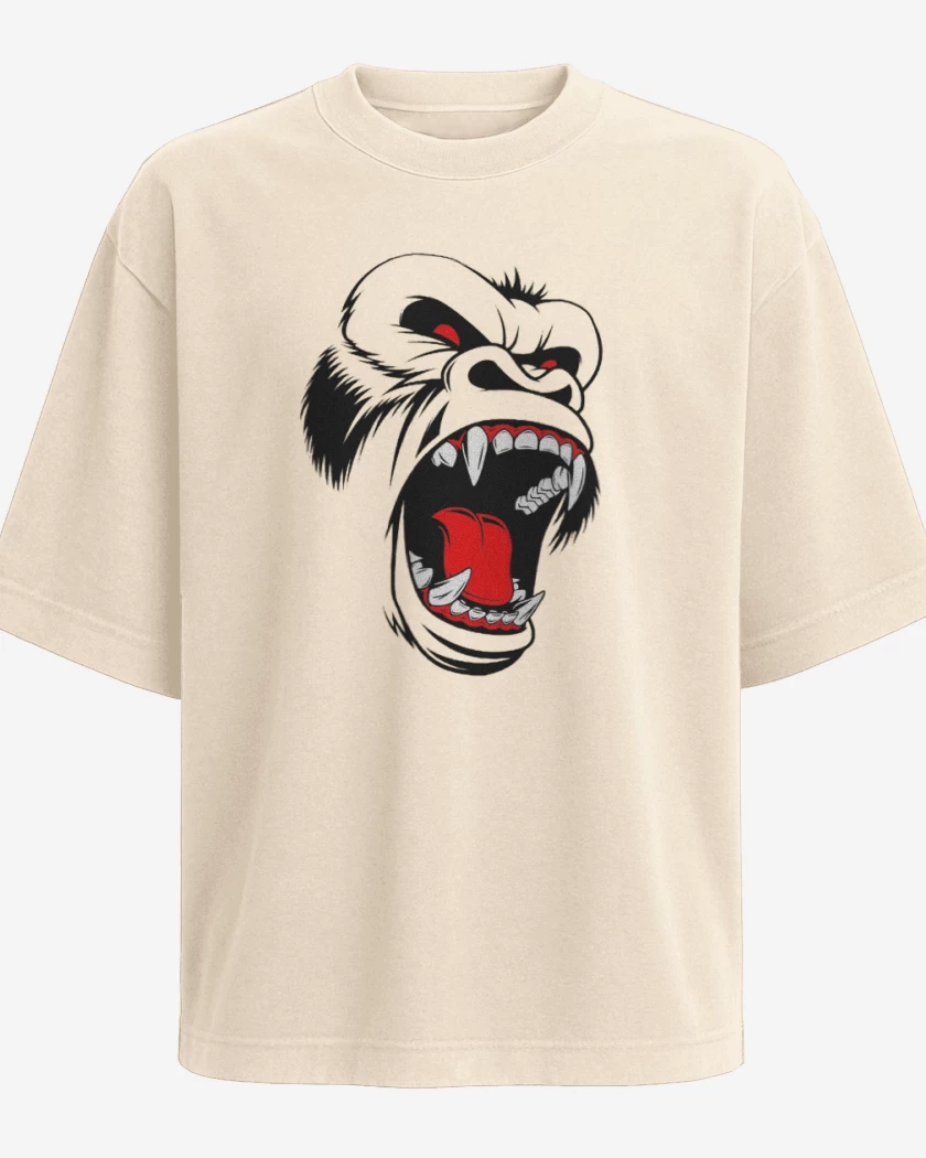 Polera Oversize Gorila rabioso