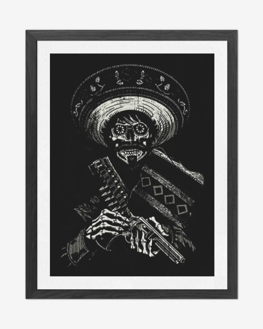 Cuadro decorativo Negro de Skull bandido