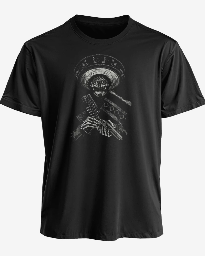 Polera premium Negro de Skull bandido