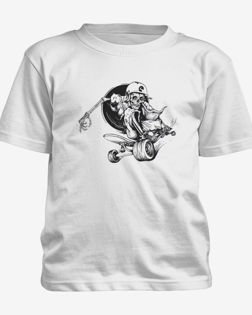 Polera de niño Blanco de Skater skull